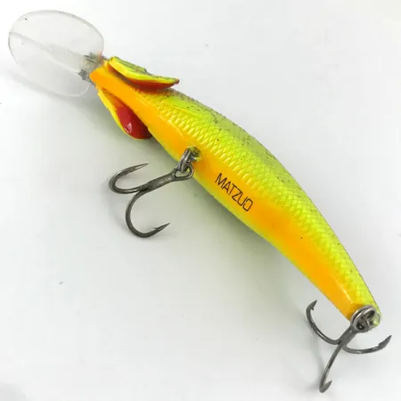 Matzuo Kinchou Minnow Wobbler, Chartreuse / Lila, 9g, Gälar, #4458