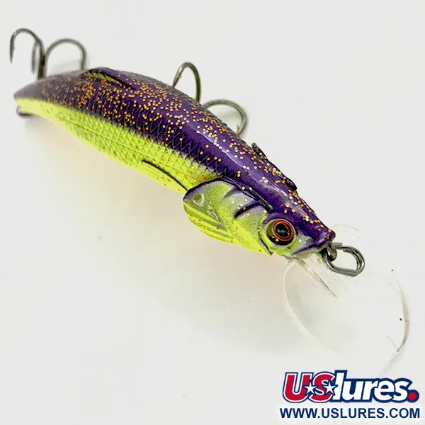 Matzuo Kinchou Minnow Wobbler, Chartreuse / Lila, 9g, Gälar, #4458