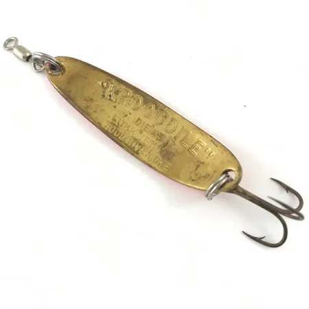 Luhr Jensen Krocodile Die #3 UV Skeddrag, Pink/Gold, 10g, UV, #4471