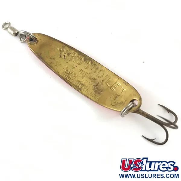 Luhr Jensen Krocodile Die #3 UV Skeddrag, Pink/Gold, 10g, UV, #4471