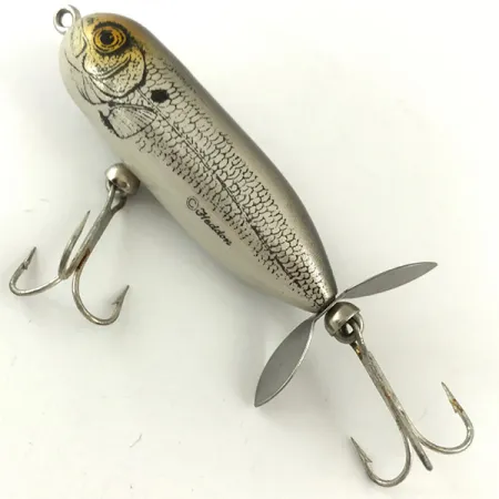 Heddon Baby Torpedo Ytbete, Silver, 9g, Akterpropeller, #4483