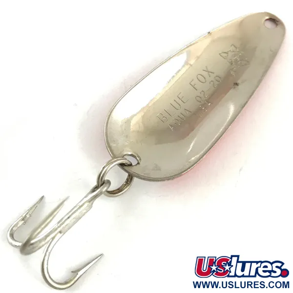 Blue Fox Aqua Spoon Skeddrag, Röd / Vit / Nickel, 7g, Vintage, #4487