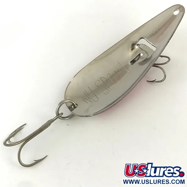 American Sportsman NU Spoon Skeddrag, Röd/Vit/Nickel, 11g, #4495
