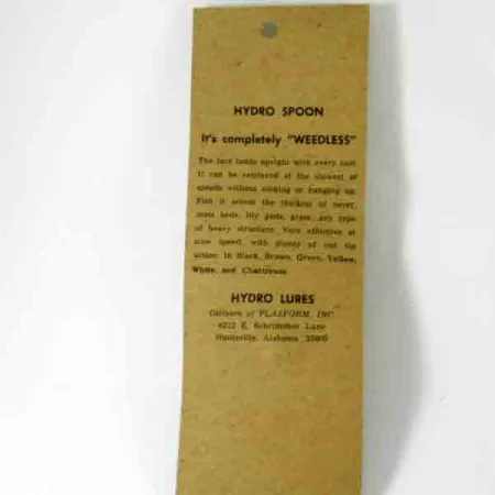 Hydro Lures Weedless Hydro Spoon Skeddrag, Gul/Röd, 14g, #4510