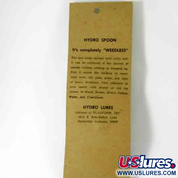 Hydro Lures Weedless Hydro Spoon Skeddrag, Gul/Röd, 14g, #4510