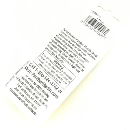 Panther Martin 2 Spinnare, Guld, 2.5g, Äkta guldplätering, #4582