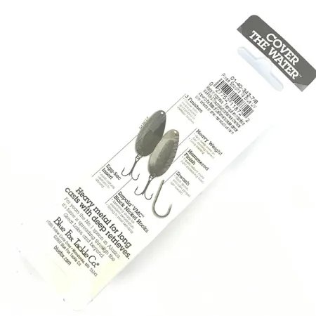 Blue Fox Pixee Skeddrag, Hammered Nickel / Blue, 24g, UV Bright, #4588