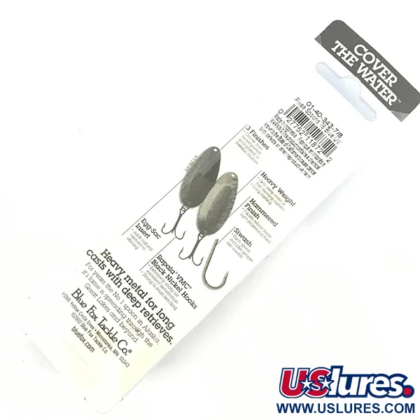 Blue Fox Pixee Skeddrag, Hammered Nickel / Blue, 24g, UV Bright, #4588