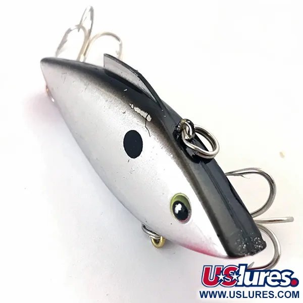 Bill Lewis Rat-L-Trap Lipless Crankbait, Silver, 10g, Vintage, #4622