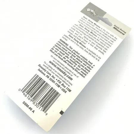 Renosky Sonic Swing Minnow 0 Spinnare, Silver, 2g, Tail-Flex, #4639