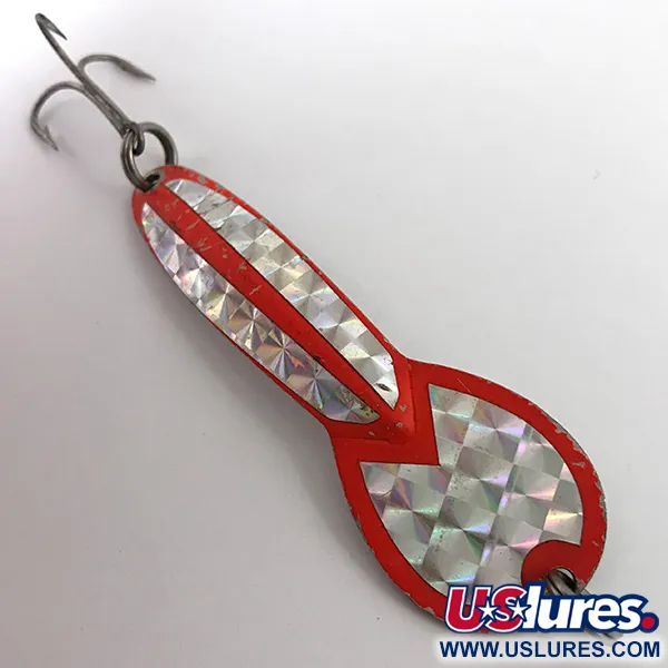 Glen Evans Loco 4 UV Skeddrag, Mässing / Röd UV, 23g, Prisma, #4646