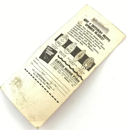 Mepps Aglia 1 Spinnare, Röd/Vit/Guld, 3.5g, Direkt Rotation, #4660