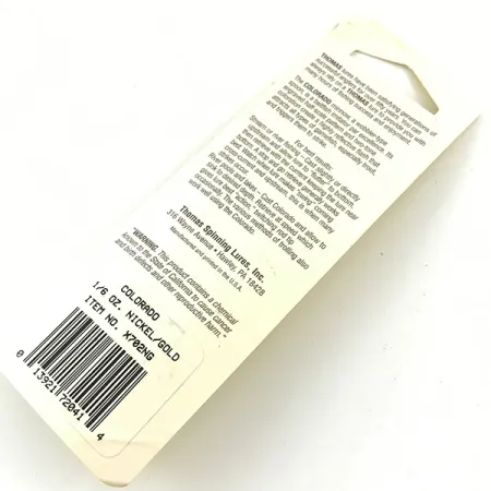 Thomas Colorado Skeddrag, Guld / Nickel, 5g, Fjällmönster, #4665