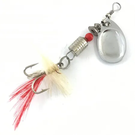 South Bend 4668 Spinnare, Silver, 4g, Fjäderklädd trekrok, #4668