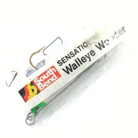 South Bend Walleye Wonder Spinnerbait, Nickel/Grön/Vit, 14g, #4670