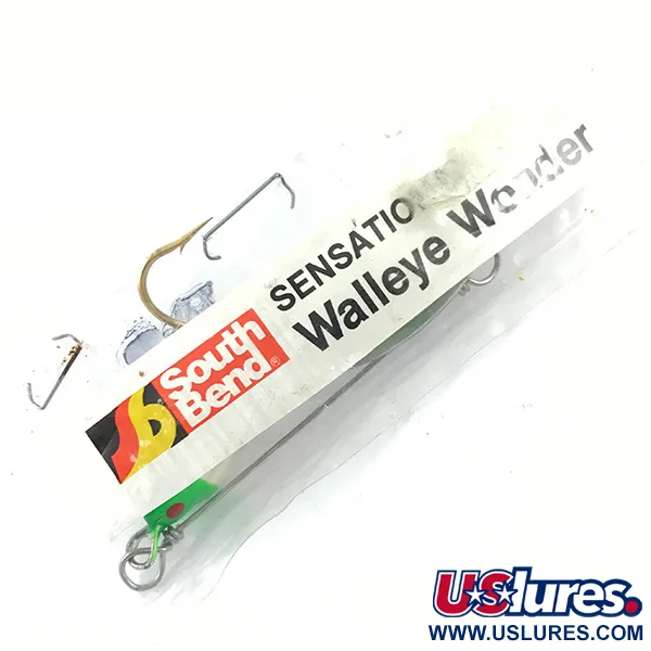 South Bend Walleye Wonder Spinnerbait, Nickel/Grön/Vit, 14g, #4670