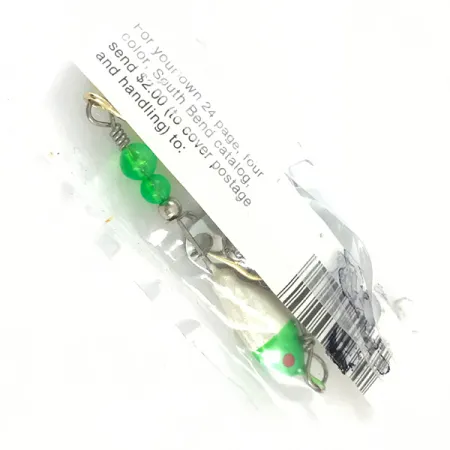 South Bend Walleye Wonder Spinnerbait, Nickel/Grön/Vit, 14g, #4670