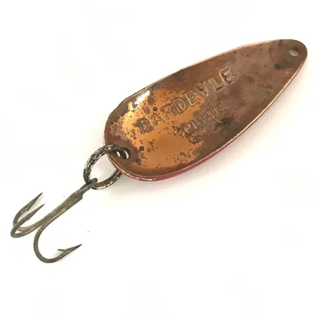 Eppinger Dardevle Spinnie Skeddrag, Röd/Vit/Koppar, 9g, Vintage, #4696