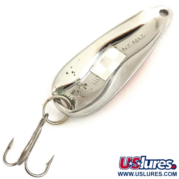 Luhr Jensen Hot Shot W Skeddrag, Nickel/Röd/Vit, 9g, Vintage, #4703