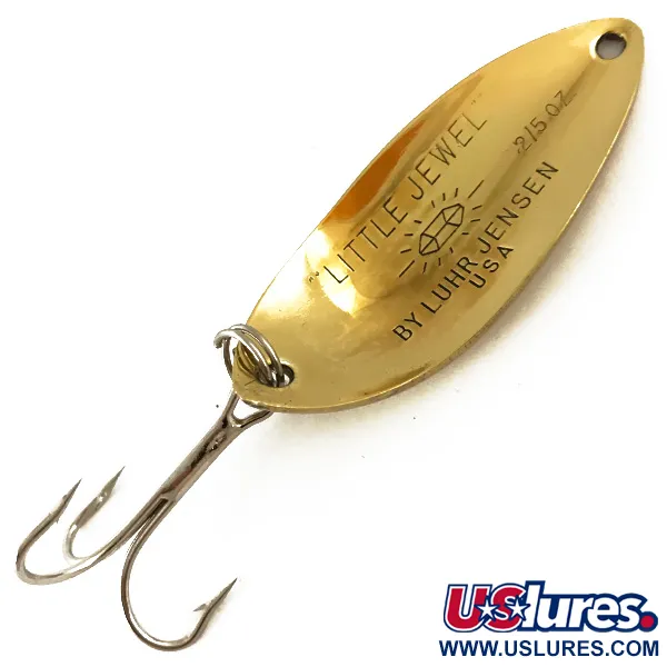Luhr Jensen Little Jewel Skeddrag, Guld, 14g, Vintage, #4717