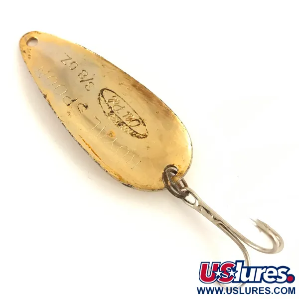 Old Pal Woodstream Royal Spoon Skeddrag, Guld, 11g, Vintage, #4726