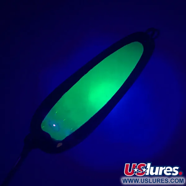 Luhr Jensen Flutter Spoon UV Skeddrag, Neongrön, 7,5g, UV, #4746