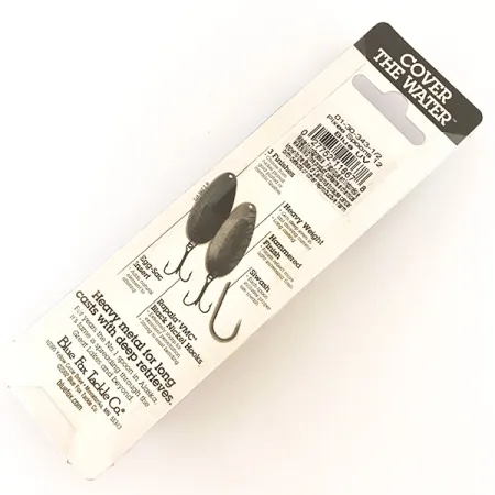 Blue Fox Pixee Skeddrag, Hamrad nickel/Blå, 14g, UV-insats, #4748