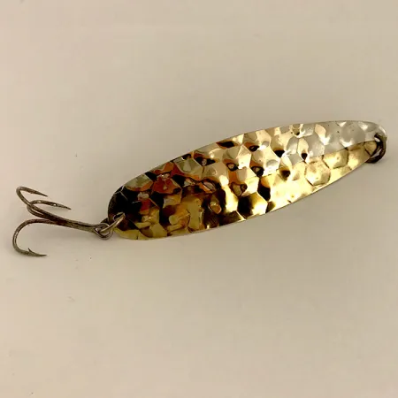 Luhr Jensen Flutter Spoon Skeddrag, Hammered Silver / Gold, 5g, #4750