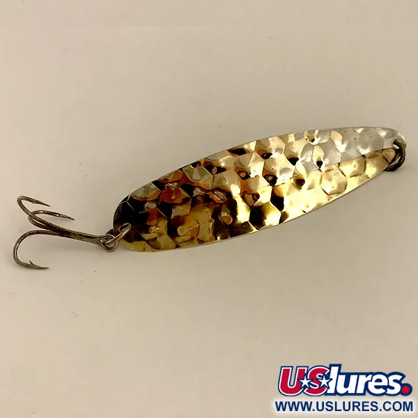 Luhr Jensen Flutter Spoon Skeddrag, Hammered Silver / Gold, 5g, #4750