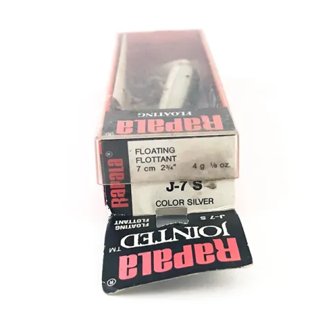 Rapala Jointed J-7 Wobbler, Silver, 4g, Ledad, #4792