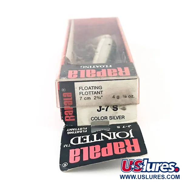 Rapala Jointed J-7 Wobbler, Silver, 4g, Ledad, #4792