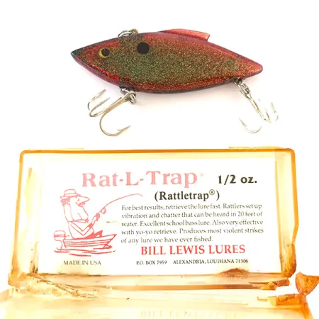 Bill Lewis Rat-L-Trap Lipless, Red Green Glitter, 14g, Rassel, #4793