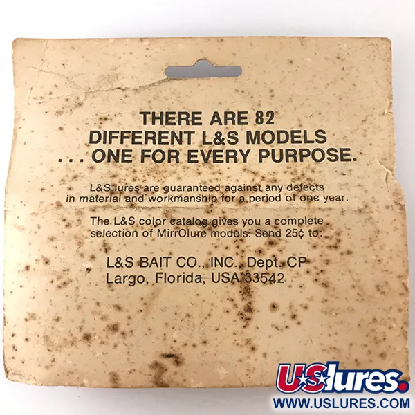 L&S Bait MirrOlure Ytbete, Silver/Röd, 11g, Walk-the-dog, #4824