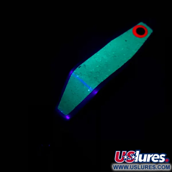 Shasta Humdinger Skeddrag, Nickel/Grönt glitter, 11g, Enkelkrok, #4871