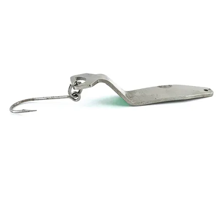 Shasta Humdinger Skeddrag, Nickel/Grönt glitter, 11g, Enkelkrok, #4871