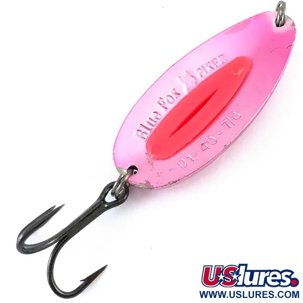 Blue Fox Pixee UV Skeddrag, Rosa Metallic/Röd, 24g, UV Glow, #4879