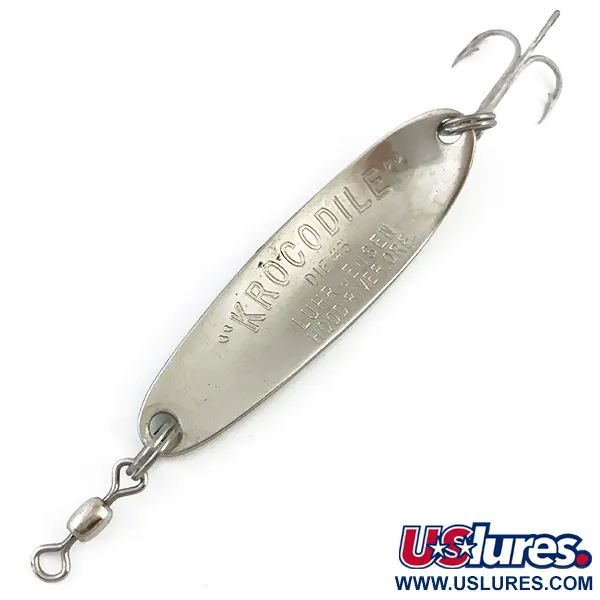 Luhr Jensen Krocodile Die #3 Skeddrag, Gul/Grön, 10g, Fjäll, #4905