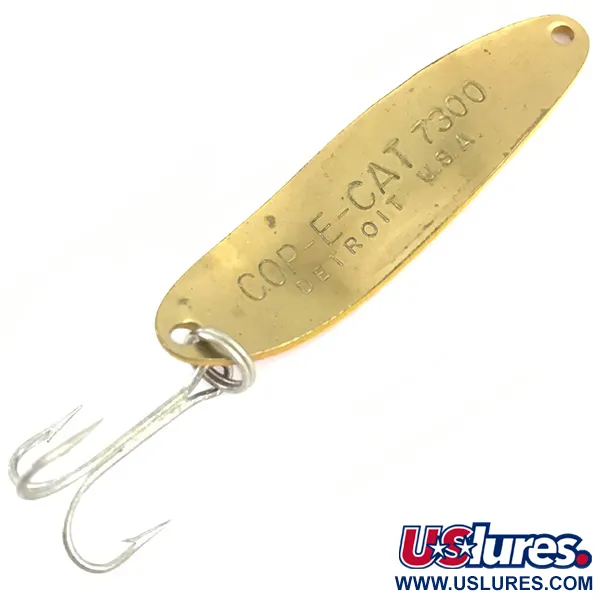 Dardevle Cop-E-Cat 7300 Skeddrag, Röd/Gul/Mässing, 10g, Mässing, #4916