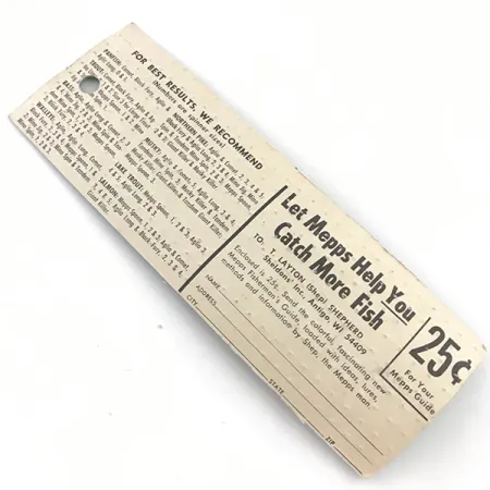 Mepps Aglia 0 Spinnare, Guld, 2,5g, Vintage, #4921