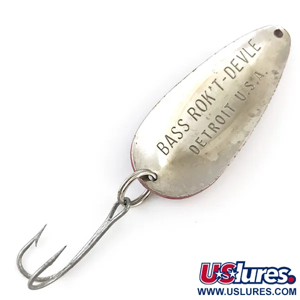 Dardevle Bass Rok'T-Devle Skeddrag, Röd/Vit/Nickel, 20g, #4929