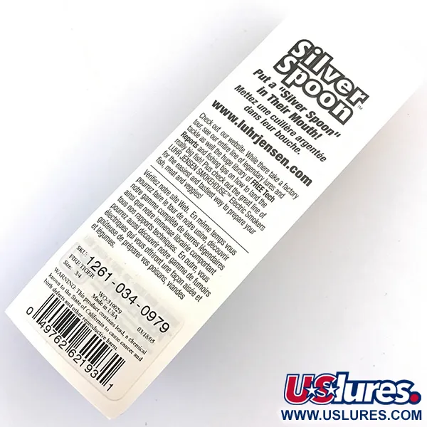 Luhr Jensen Weedless Silver Spoon UV, Fire Tiger, 17g, Skeddrag, #5796