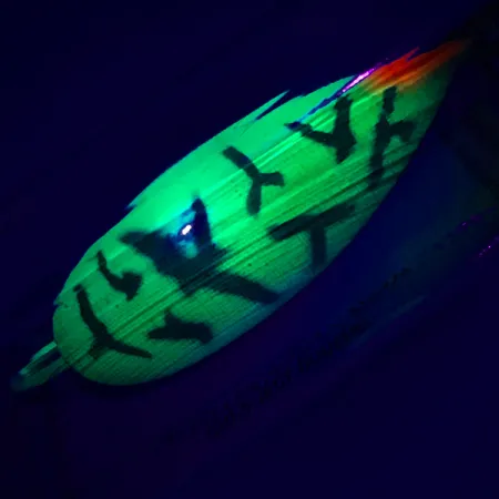 Luhr Jensen Weedless Silver Spoon UV, Fire Tiger, 17g, Skeddrag, #5796