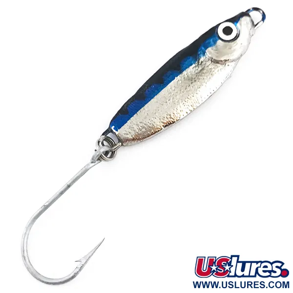 Luhr Jensen Crippled Herring Pirke, Silver / Blå, 14g, #4945