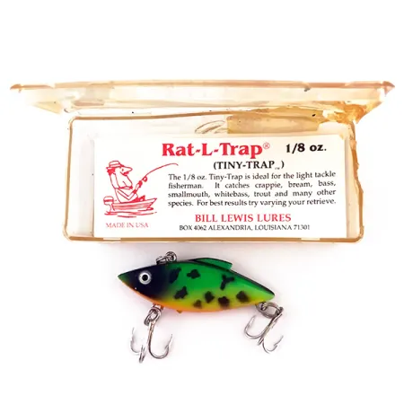 Bill Lewis Tiny-Trap Lipless Crankbait, Fire Tiger, 5.5g, Sjunkande, #4952