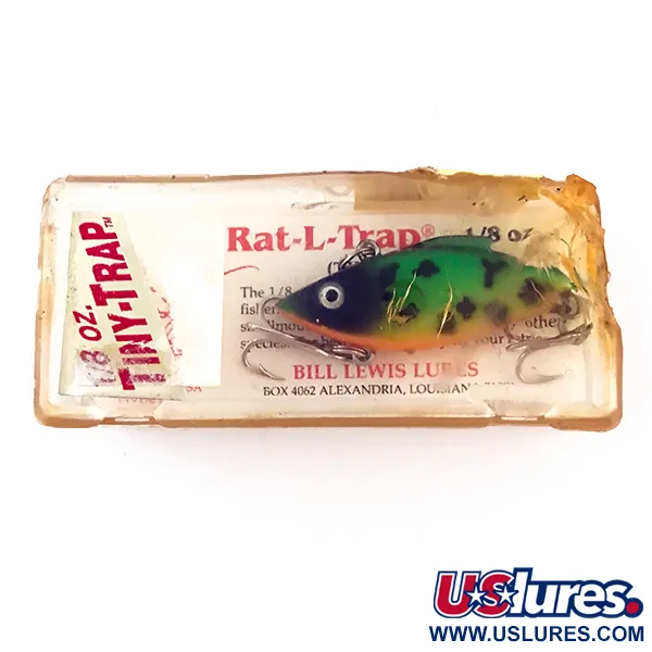 Bill Lewis Tiny-Trap Lipless Crankbait, Fire Tiger, 5.5g, Sjunkande, #4952