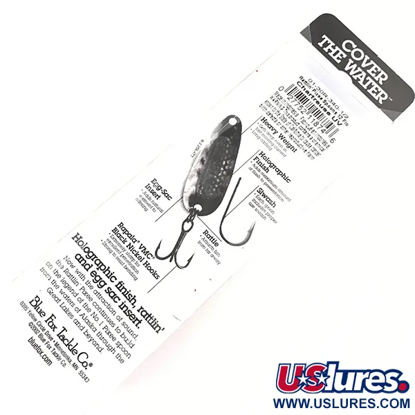 Blue Fox Rattlin Pixee Skeddrag, Nickel / Ljusgrön, 14g, Rassel, #4957