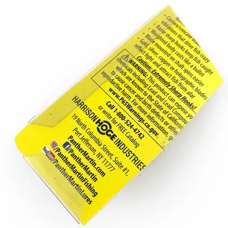 Panther Martin 6 Spinnare, Silver / Blå, 6g, Direkt rotation, #4998