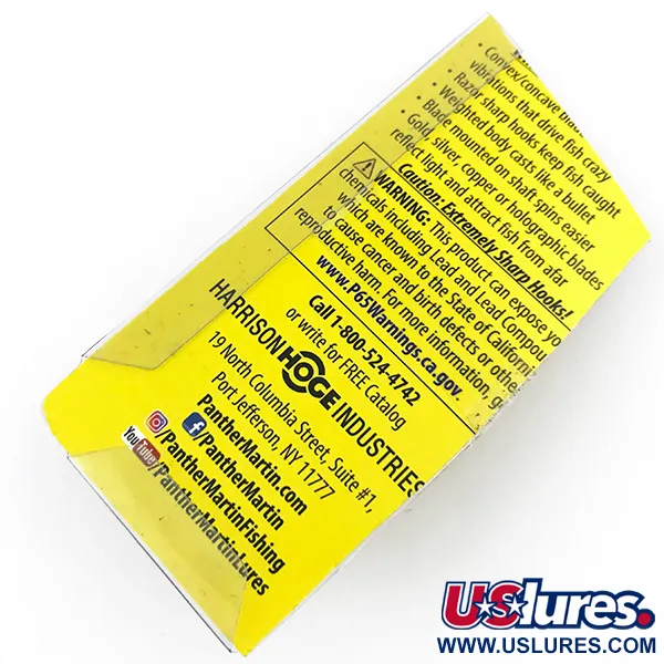 Panther Martin 6 Spinnare, Silver / Blå, 6g, Direkt rotation, #4998