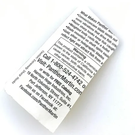 Panther Martin 4 Spinnare, Blue Trout, 4g, genomgående blad, #5012