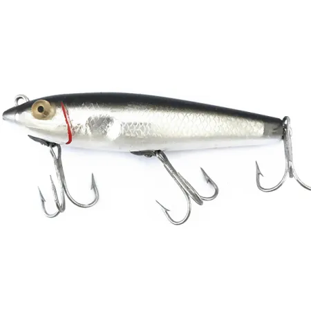 MirrOlure Bass-master model 7M21 Walker, Silver/Svart, 11g, #5020